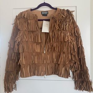 Berek Boho Fringe Leather women’s jacket Small